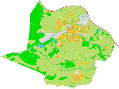 kaart van de gemeente Weert